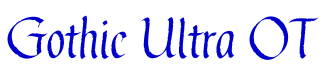 Gothic Ultra OT шрифт